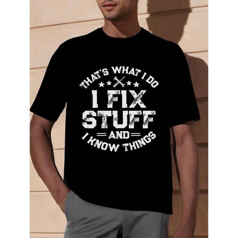 Men's Funny I fix Stuff T-Shirt Mechanic Engineer Garage Tee Shirt Made in USA Hoodie, Sweatshirt | UrbanDripWear.com