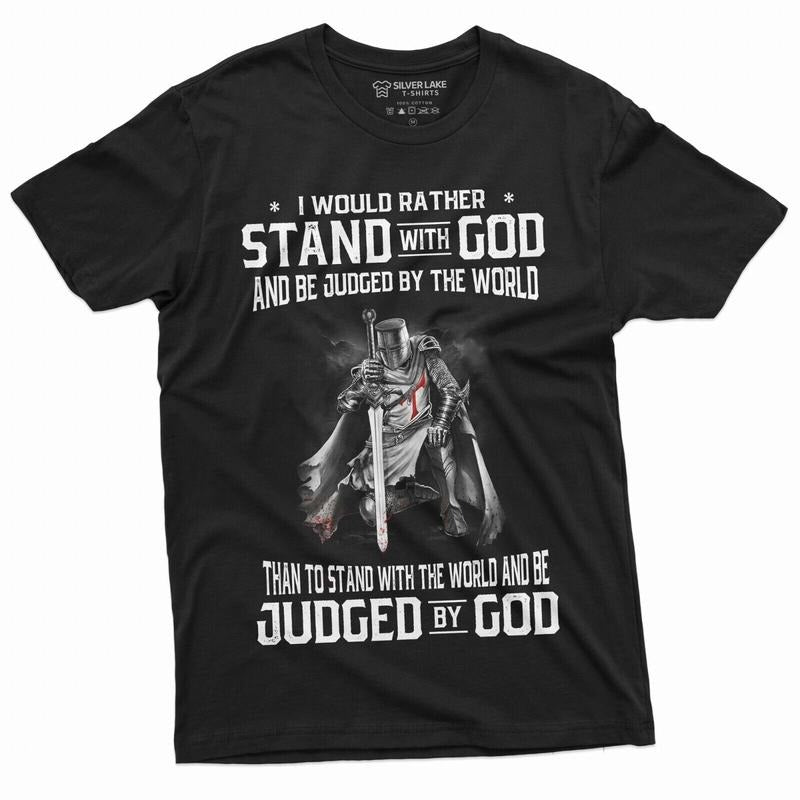Men's God Jesus T-shirt Stand by God Tee  Jesus Christian Inspirational Tee T-Shirt Hoodie, Sweatshirt | UrbanDripWear.com