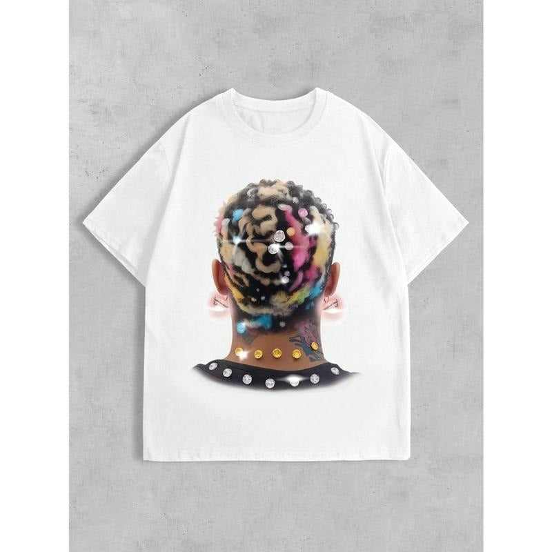 Men's Graphic Print Crew Neck Short Sleeve T-Shirt, Summer Made in USA Hoodie, Sweatshirt | UrbanDripWear.com