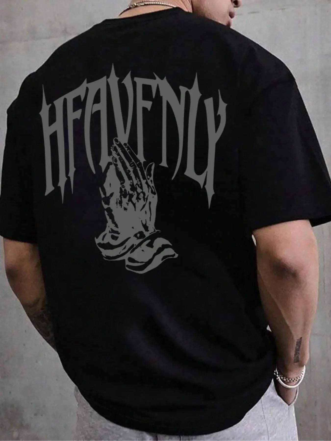 Men's Graphic Print Round Neck Tee, Casual Short Sleeve T-shirt for Summer, Fashion Men's Top for Daily Wear Hoodie,...