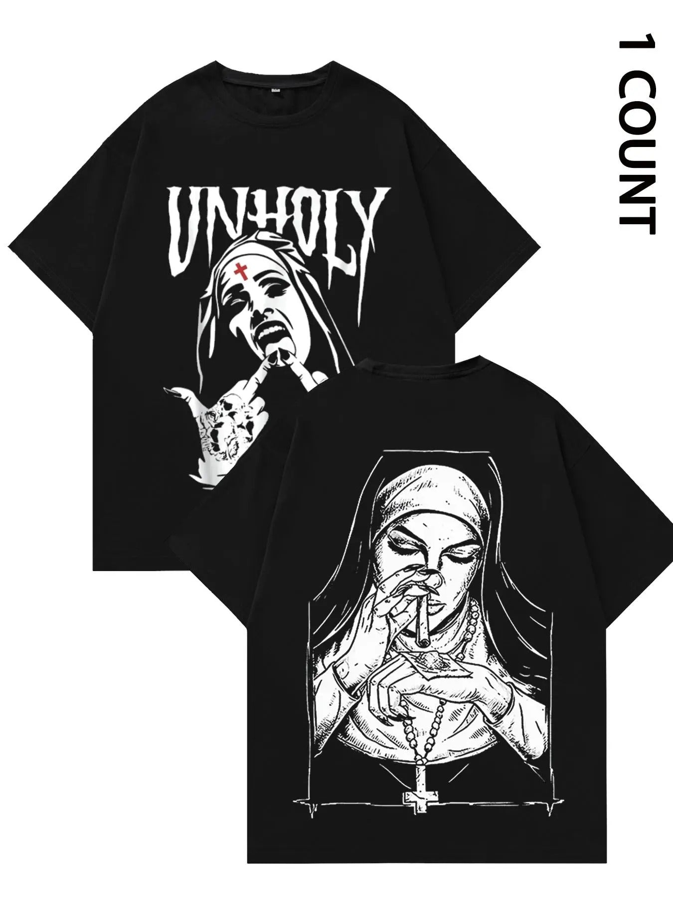 Men's Graphic Print Round Neck Tee, Regular Fit Casual Short Sleeve T-shirt, Men's Summer Top for Daily Wear Hoodie,...