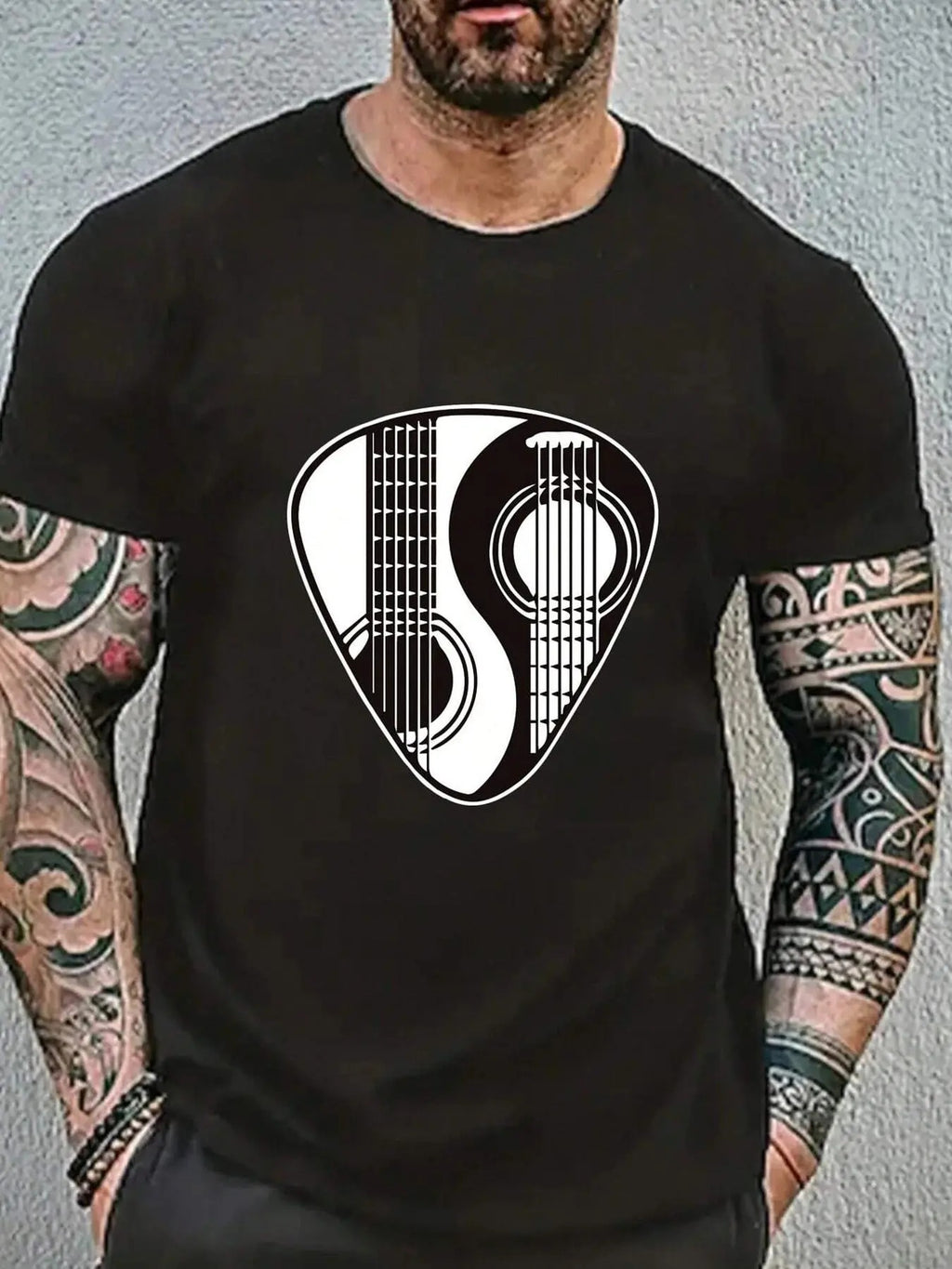 Men's Graphic Round Neck Tee, Regular Fit Short Sleeve T-shirt for Summer, Casual Men's Top for Daily Wear Hoodie, Sweatshirt