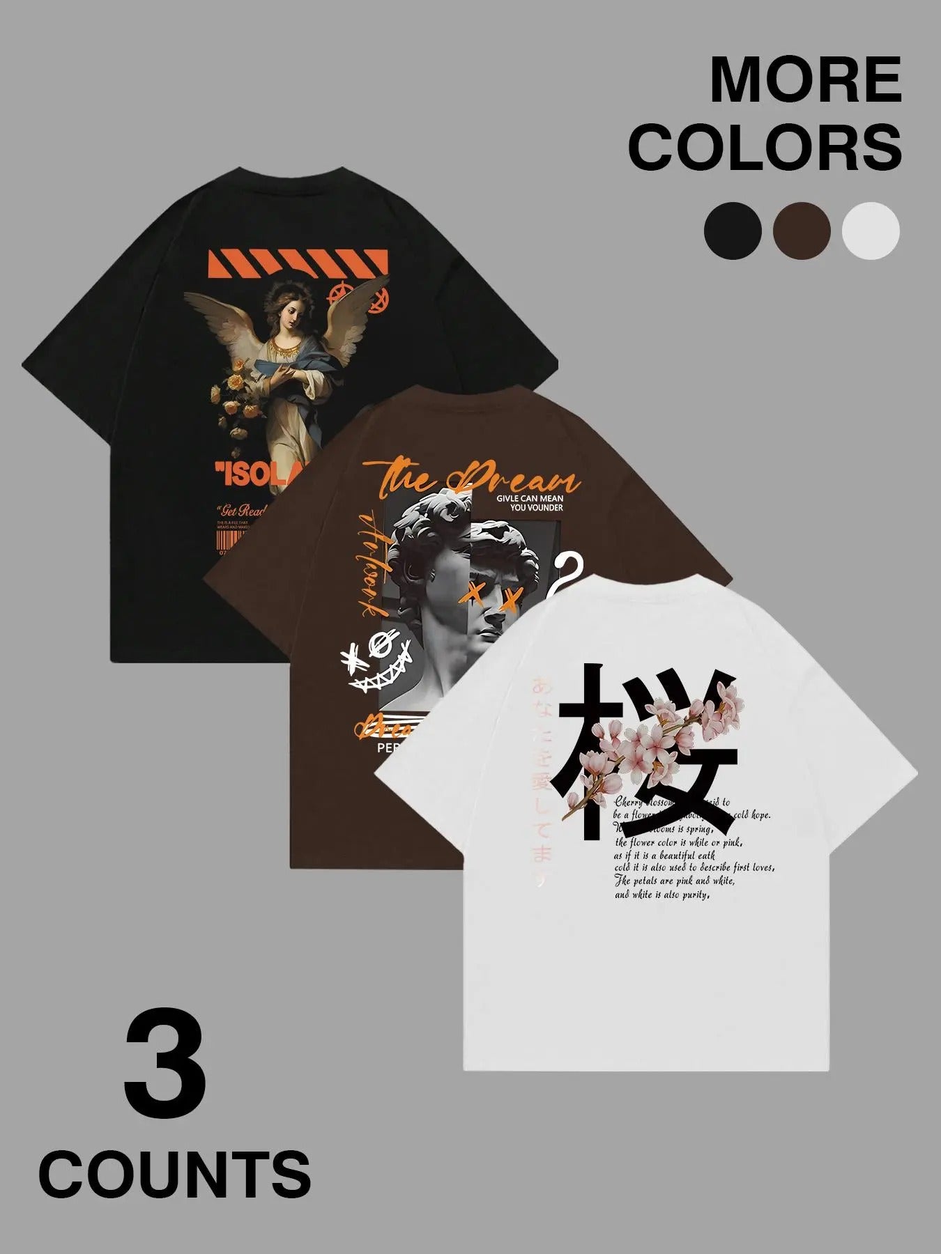 Men's Letter & Graphic Print Round Neck Tee, Regular Fit Casual Short Sleeve T-shirt for Summer, Men's Top for Daily Wear...
