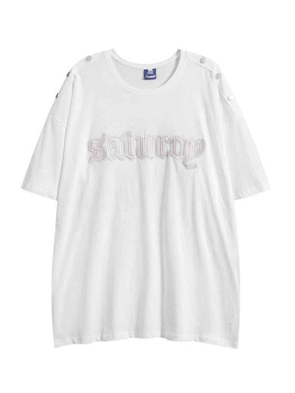 Men's Letter Embroidery Short Sleeve Tee, Loose Casual Comfy T-shirt for Summer, Fashion Men's Top for Daily Wear Hoodie,...