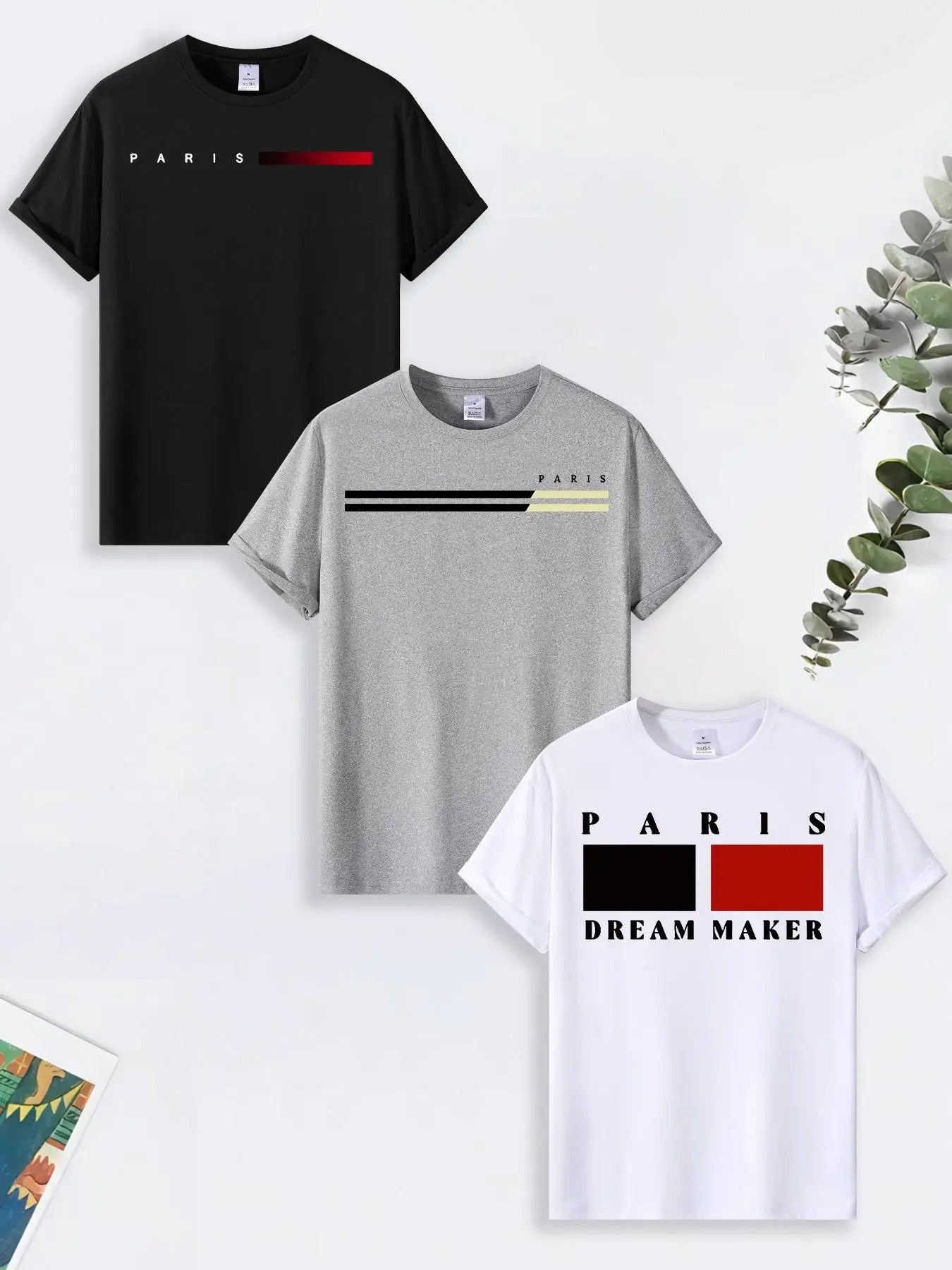 Men's Letter Graphic Round Neck Tee, Casual Short Sleeve Crew Neck T-shirt for Summer, Men's Tops for Daily Wear Hoodie,...