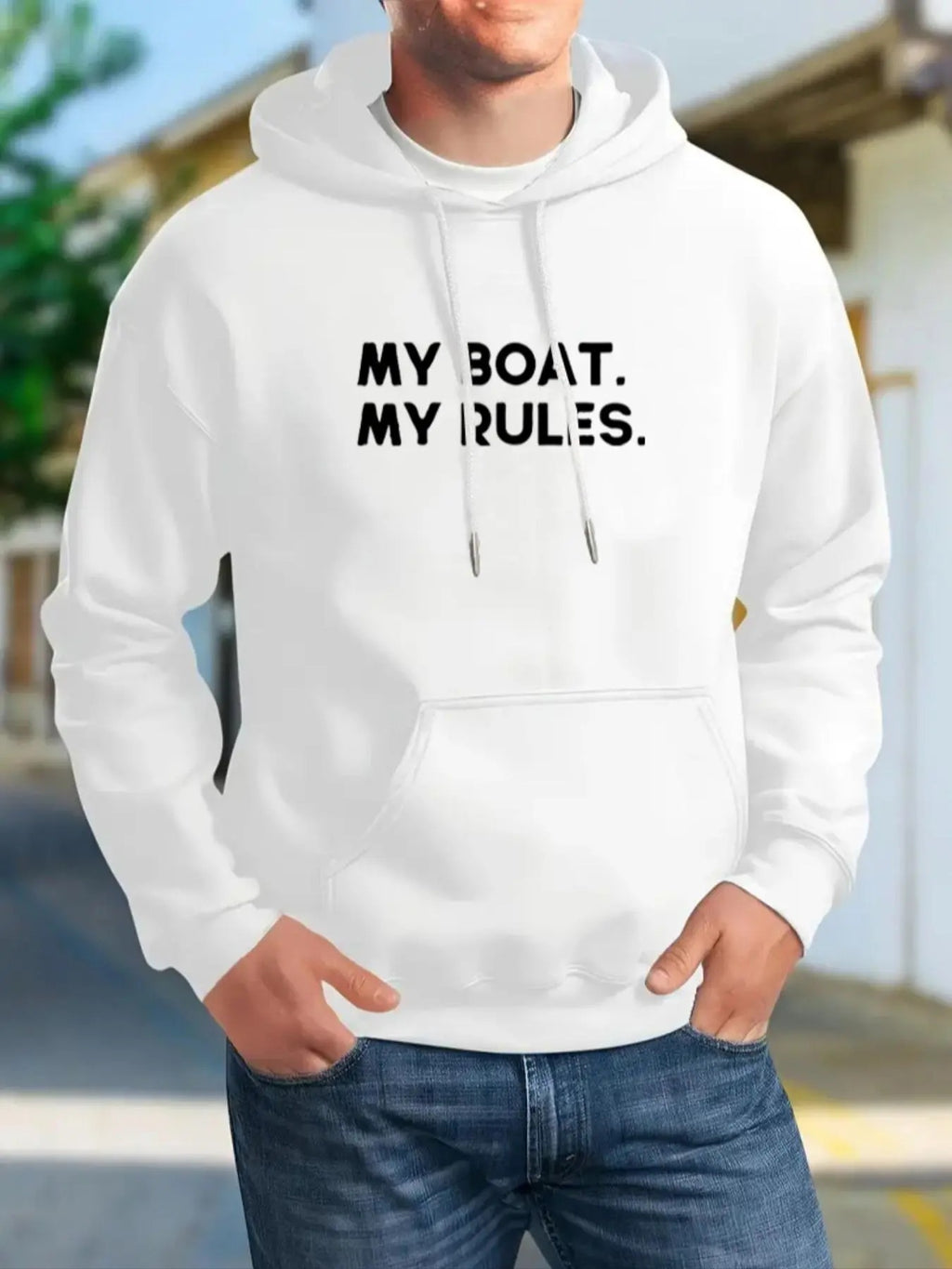 Men's Letter Print Drop Shoulder Thermal Lined Hoodie, Fashion Casual Regular Fit Drawstring Pocket Hooded Sweatshirt for...