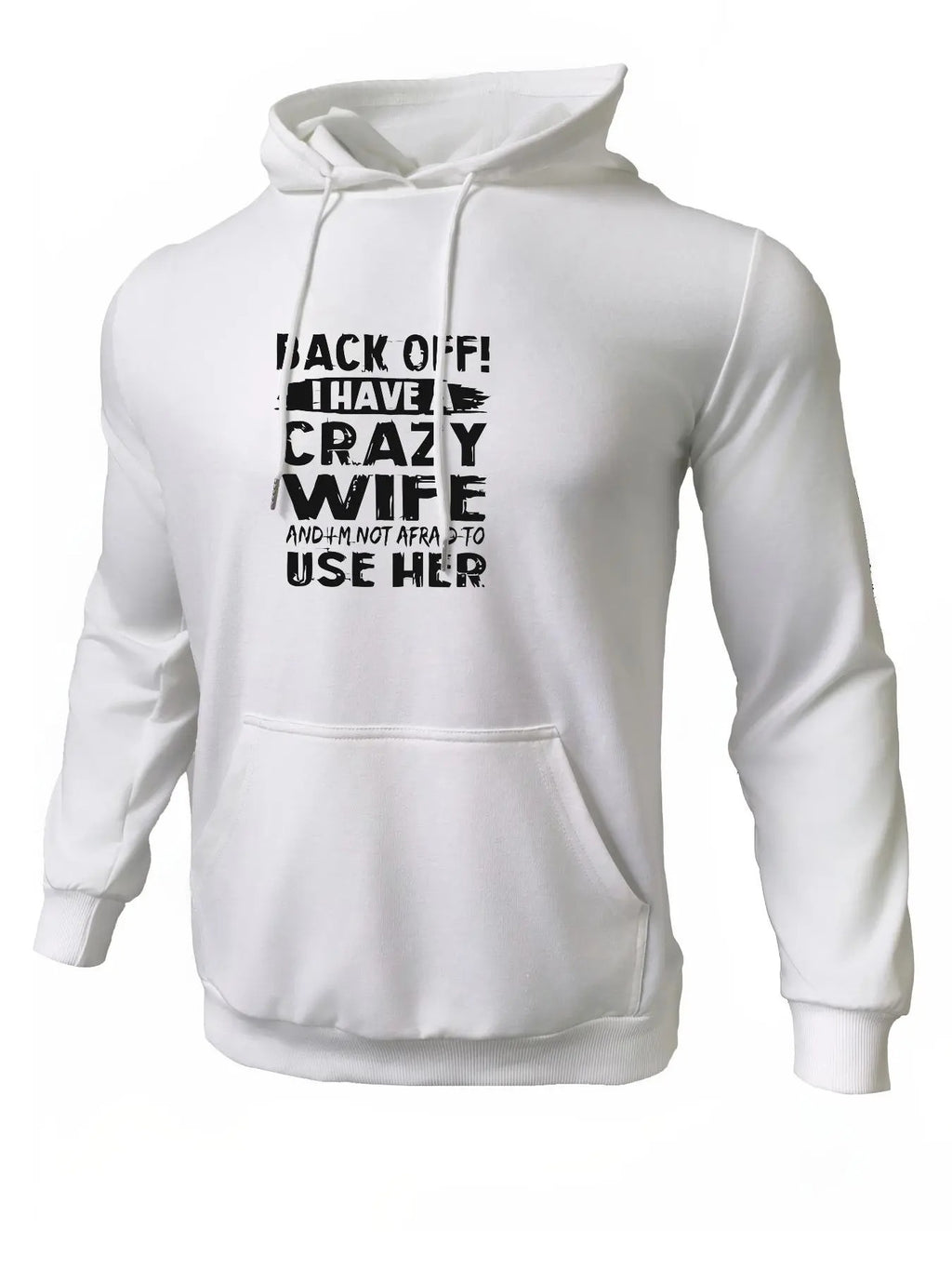 Men's Letter Print Hoodie, Casual Regular Fit Long Sleeve Hooded Sweatshirt for Daily Wear, Men's Top for All Seasons...