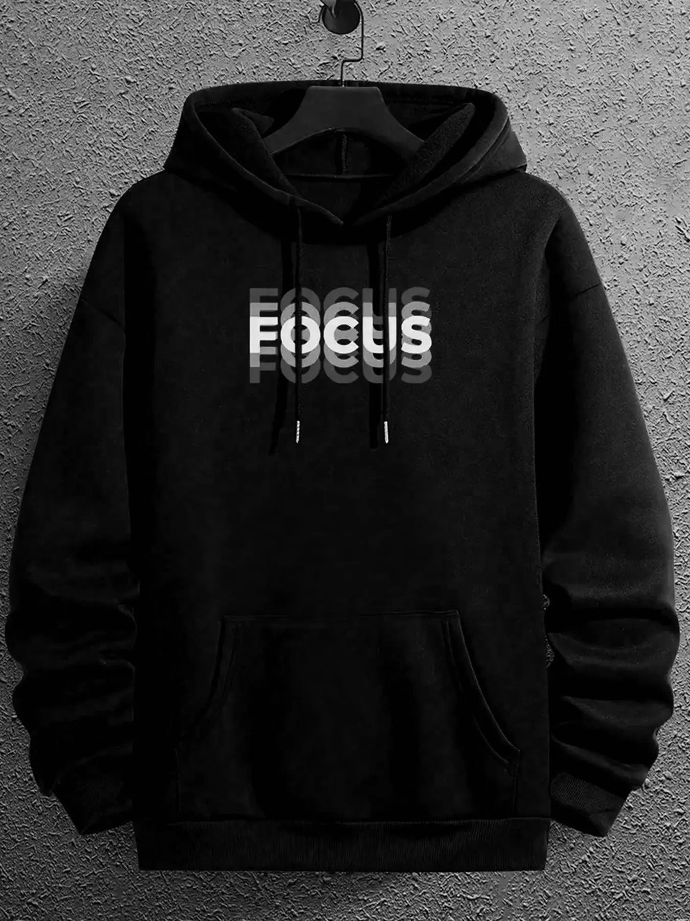 Men's Letter Print Hoodie, Casual Regular Fit Long Sleeve Hooded Sweatshirt for Spring & Fall, Fashion Men's Top for...