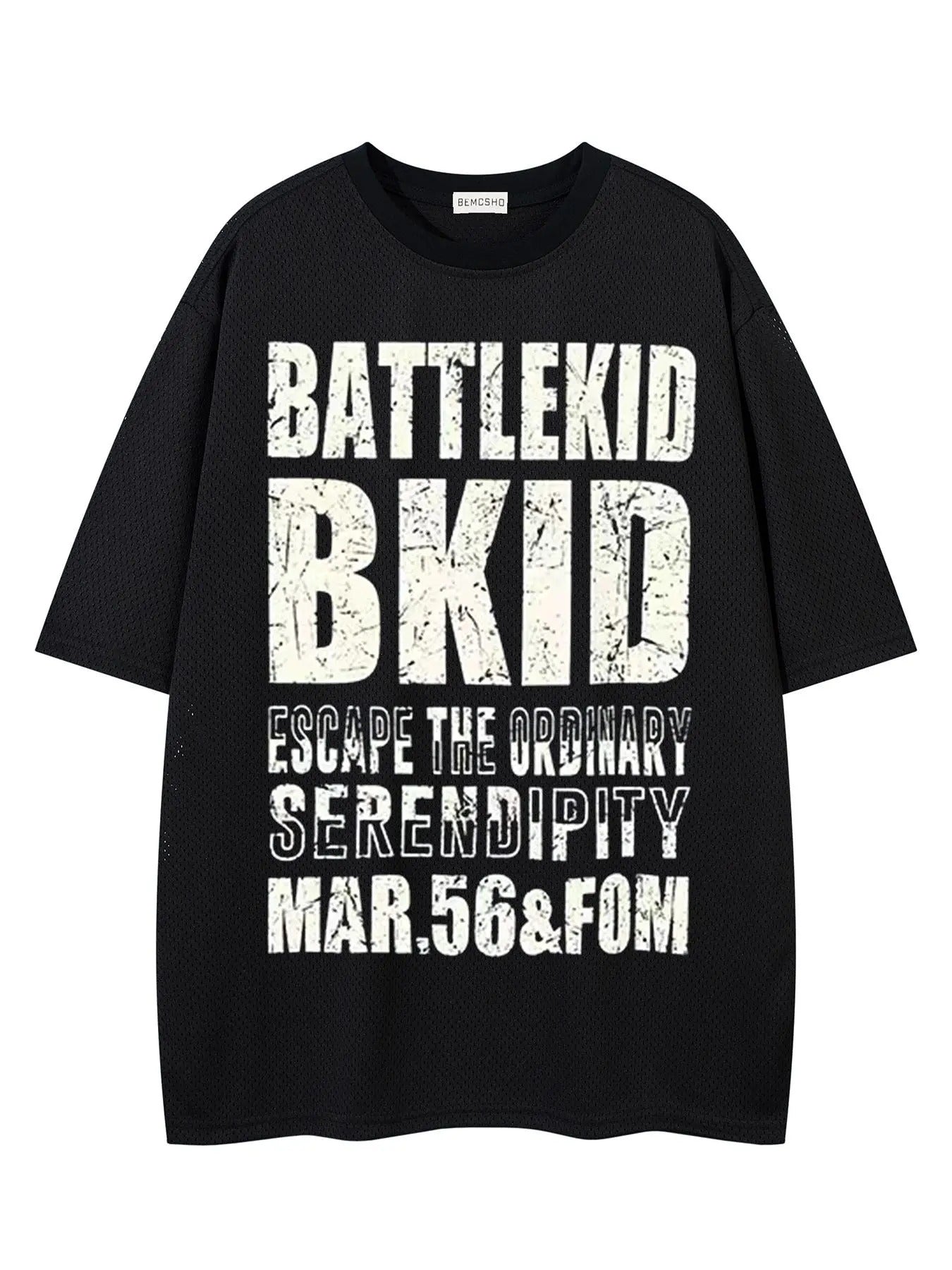 Men's Letter Print Round Neck Tee, Casual Breathable Quick Drying Short Sleeve T-shirt for Summer, Men's Top for Daily...