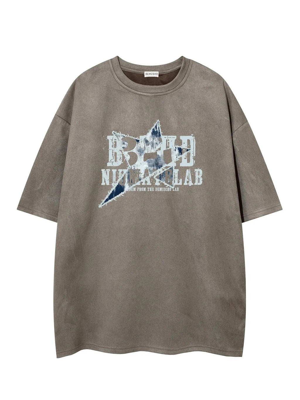 Men's Letter Print Round Neck Tee, Loose Casual Short Sleeve Crew Neck T-Shirt for Summer, Fashion Men's Top for Daily...