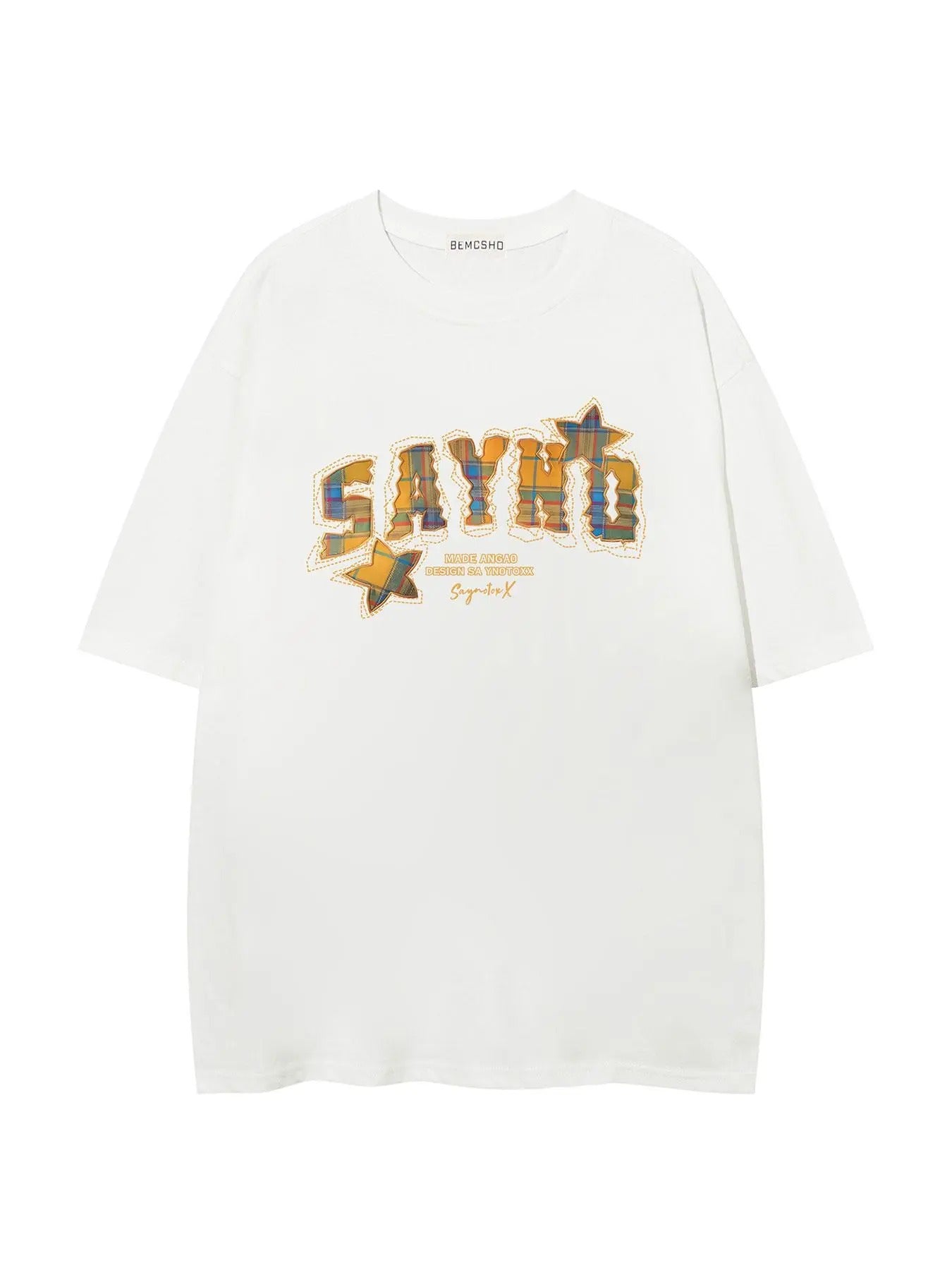 Men's Letter Print Round Neck Tee, Loose Casual Short Sleeve T-shirt for Summer, Men's Top for Daily Wear Hoodie, Sweatshirt