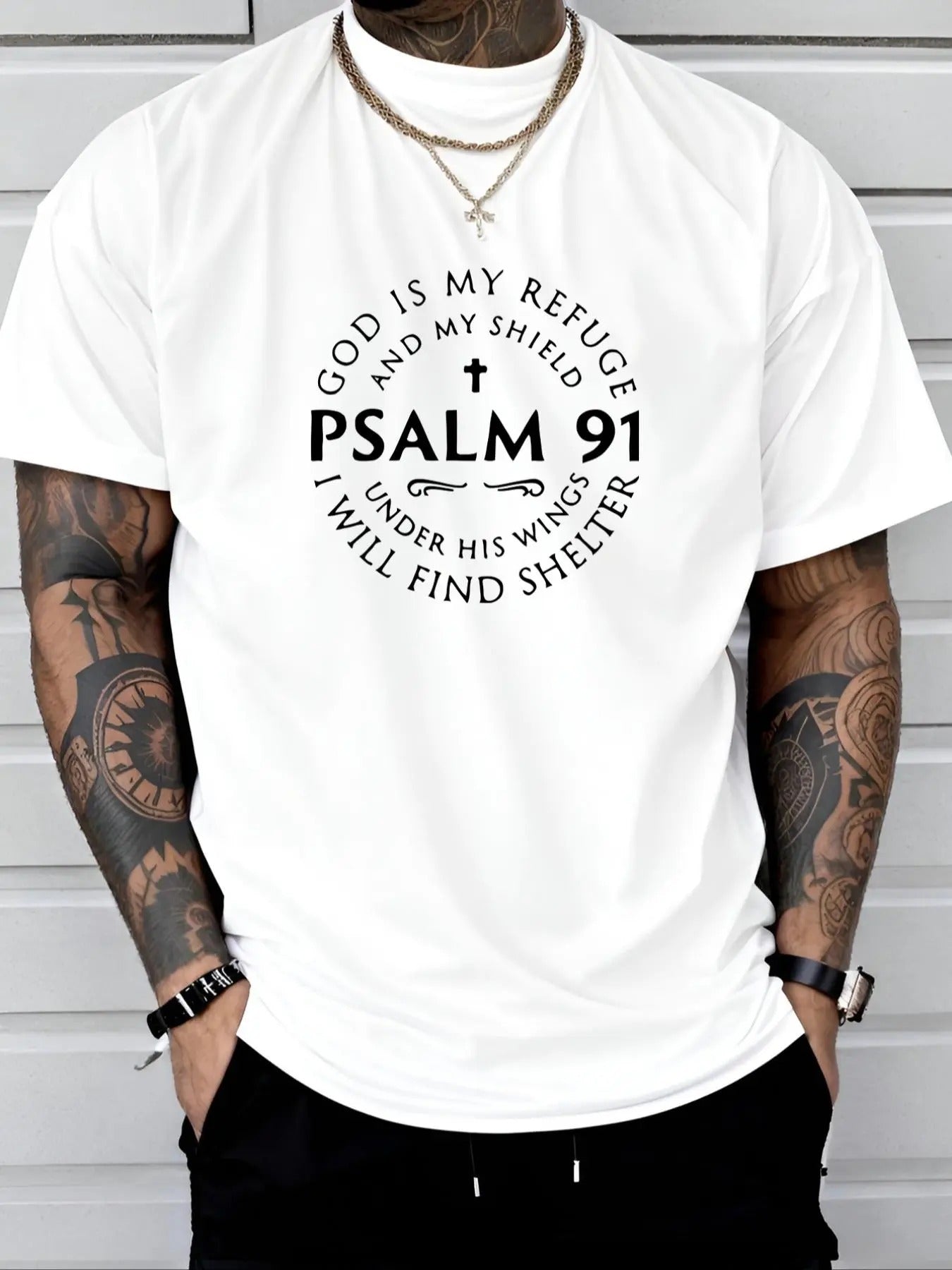Men's Letter Print Round Neck Tee, Regular Fit Casual Short Sleeve Crew Neck T-Shirt for Daily Wear, Men's Top for All...