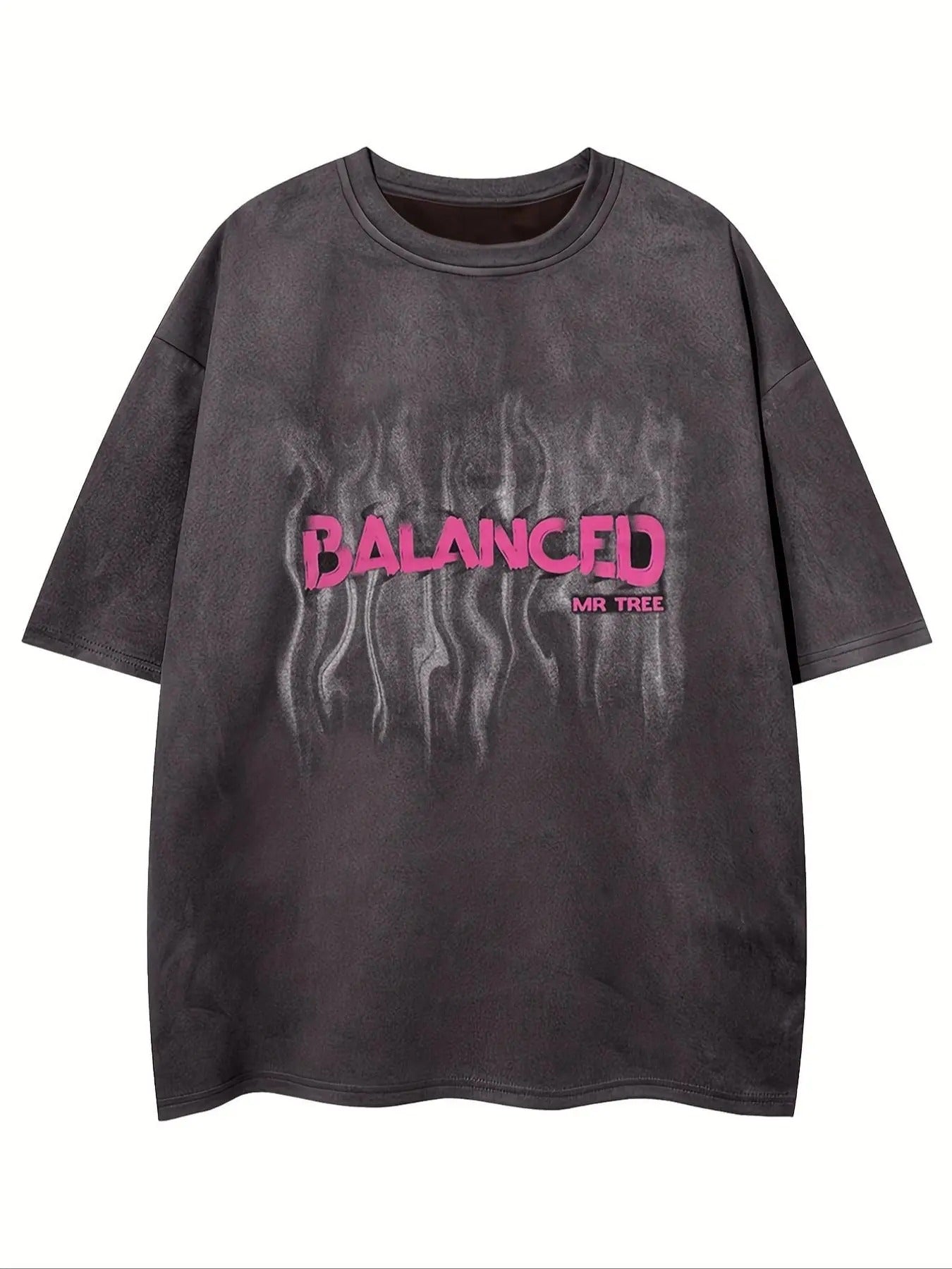 Men's Letter Print Short Sleeve Graphic Tee, Loose Casual Fashion T-shirt for Summer, Men's Top for Daily Wear style 02...