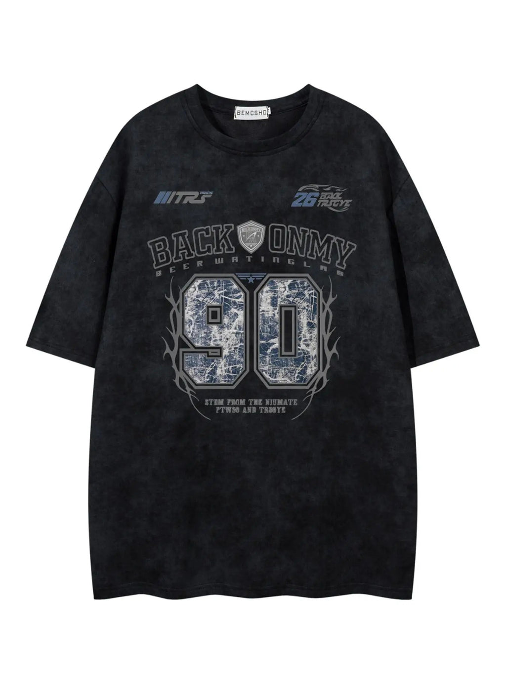 Men's Letter Print Short Sleeve Tee, Loose Casual Fashion T-shirt for Summer, Men's Top for Daily Wear Hoodie, Sweatshirt