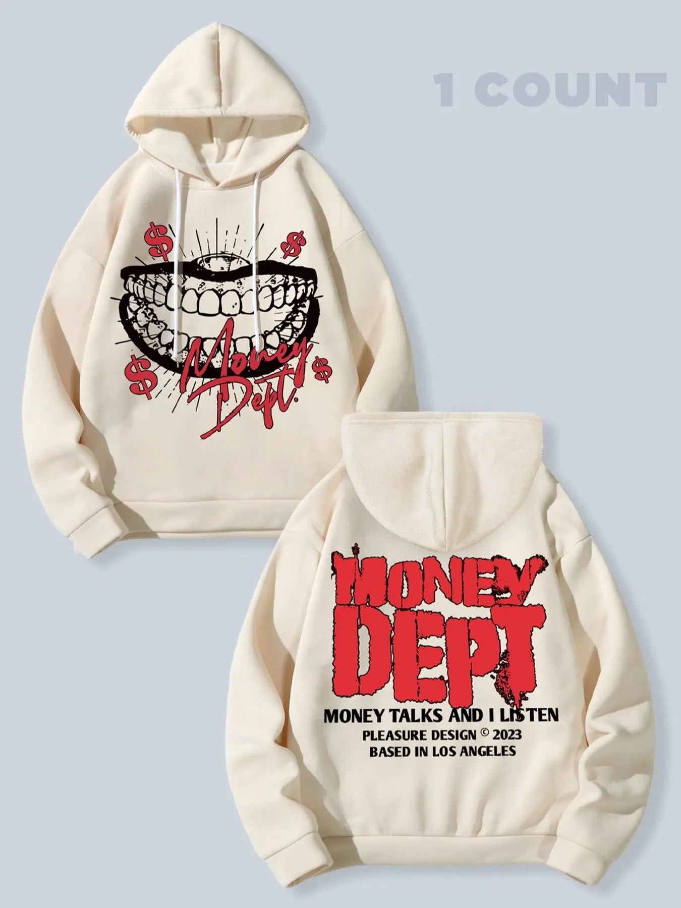 Men's Letter Print Thermal Lined   Hoodie, Fashion Casual Regular Fit Drawstring Pocket Hooded Sweatshirt for Daily...