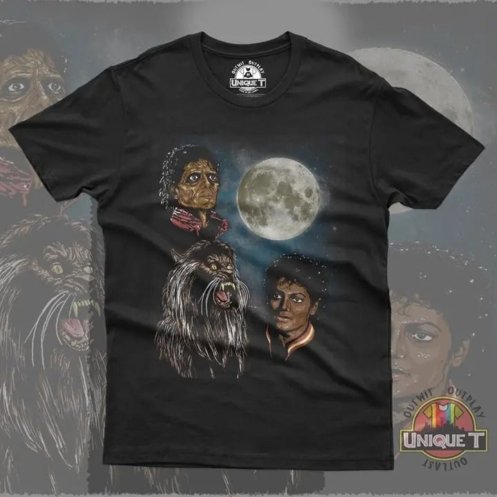 Men's Michael Jackson Thriller T-shirt Moonwalk Michael Jackson Cotton Menswear Tshirt Hoodie, Sweatshirt | UrbanDripWear.com