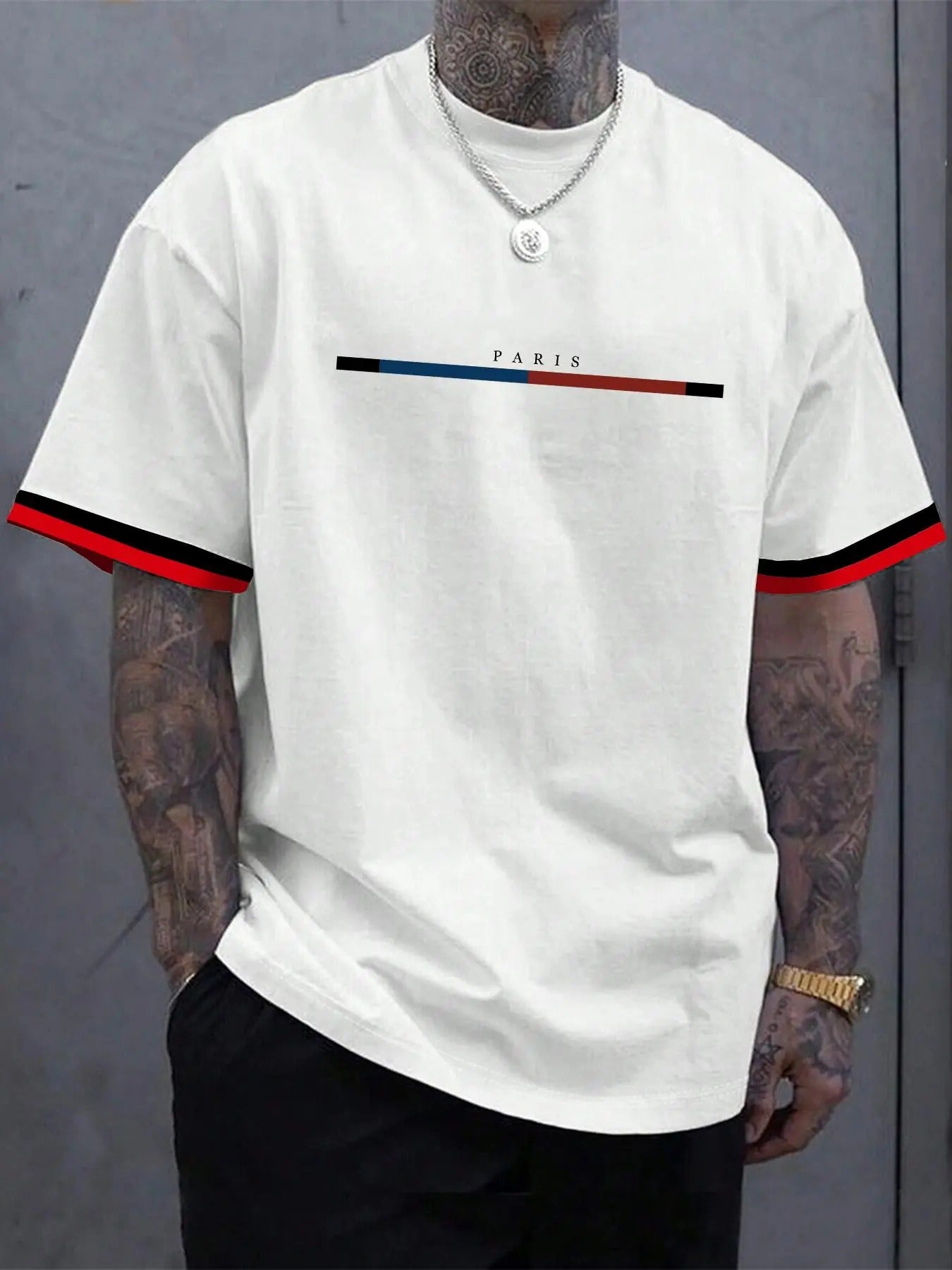 Men's Regular Fit   Graphic Print  Tee, Casual Short Sleeve Round Neck T-shirt for Summer, Fashion Men's Top for Daily...