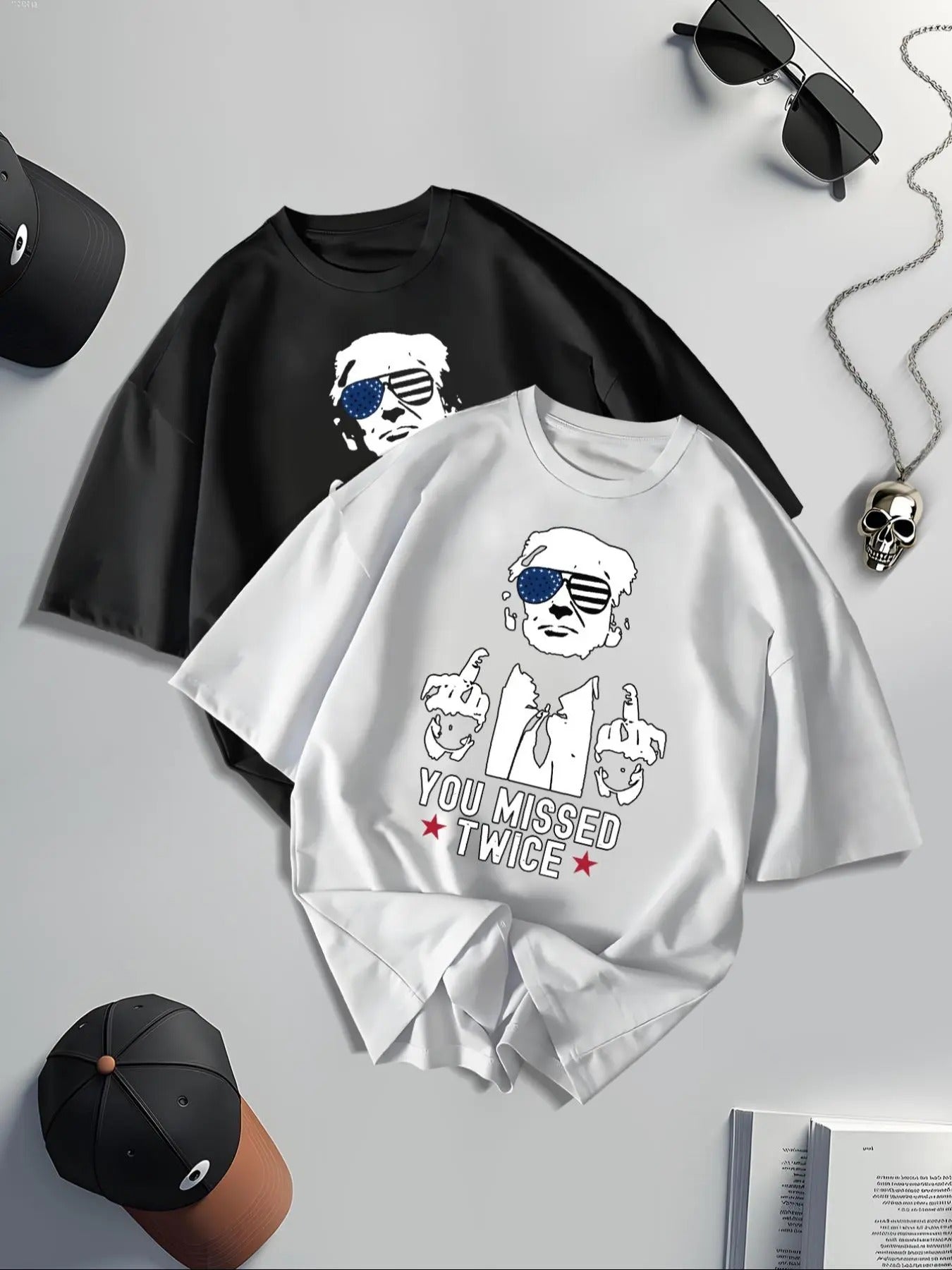 Men's Regular Fit Graphic Print Round Neck Tee, Casual Short Sleeve Crew Neck T-shirt for Fall, Fashion Men's Top for...