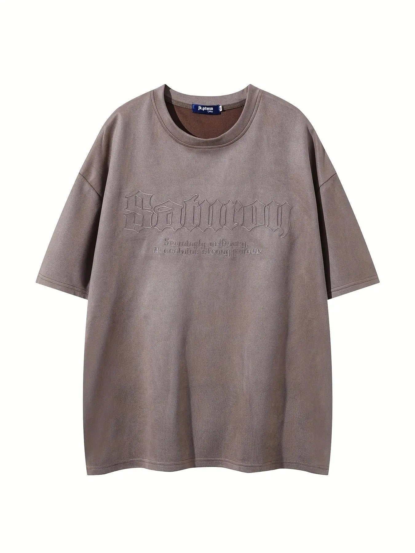 Men's Regular Fit Letter Print Drop Shoulder Tee, Casual Short Sleeve Round Neck T-Shirt for Summer, Fashion Men's Top...