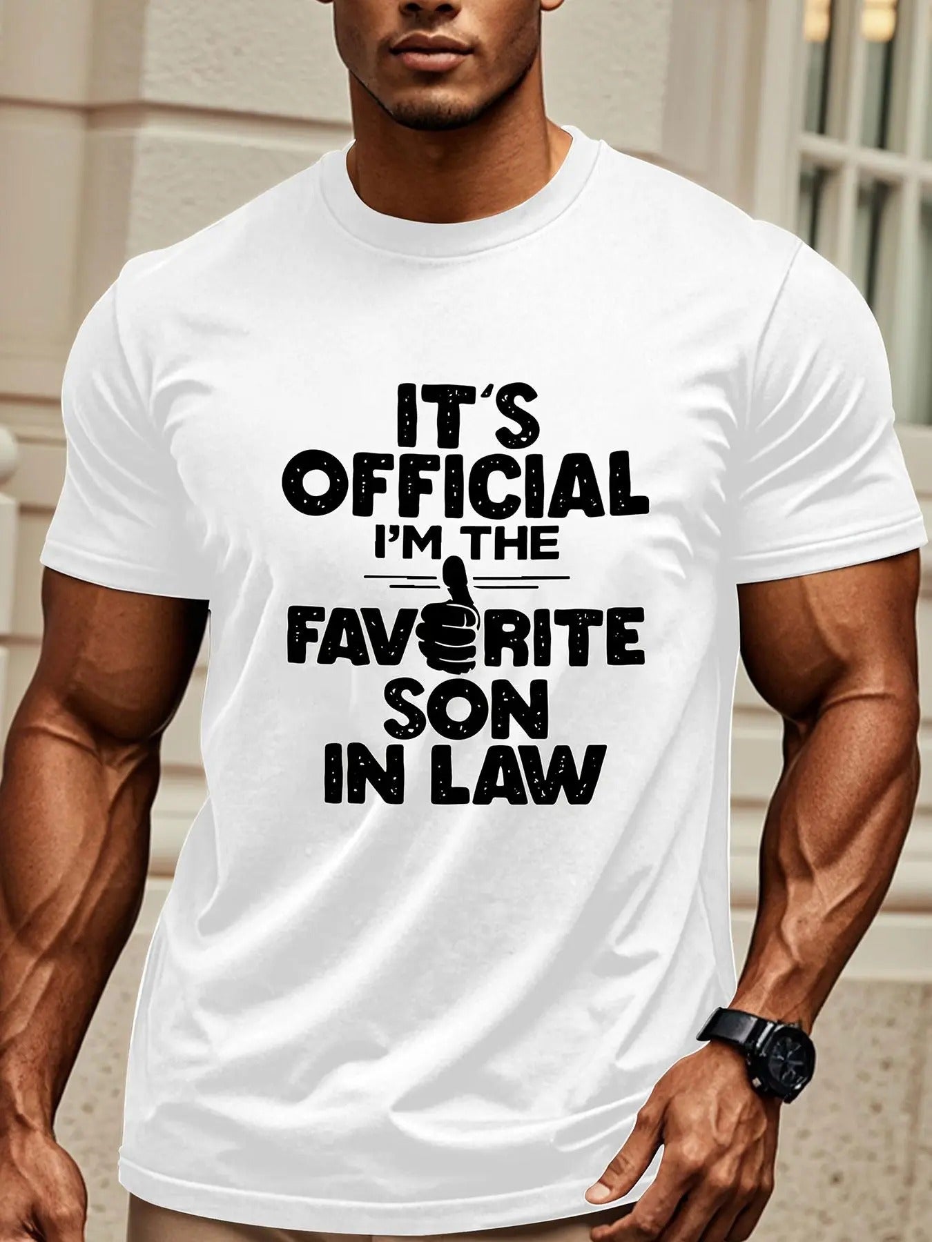 Men's Regular Fit Letter Print Round Neck Tee, Casual Short Sleeve Crew Neck T-shirt for Summer, Fashion Men's Top for...