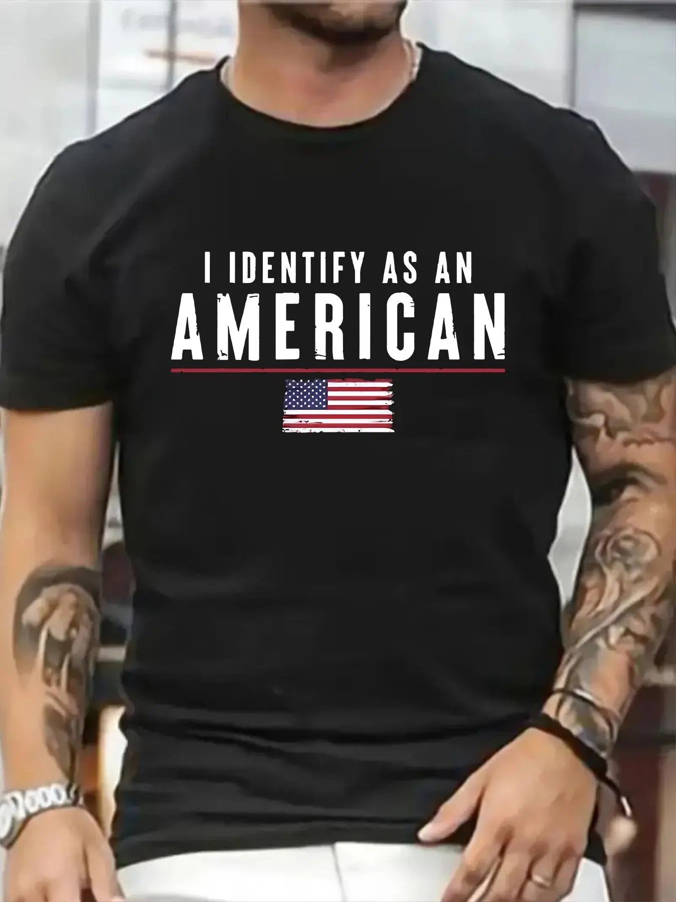 Men's Regular Fit Slogan Graphic Round Neck Tee, Fashion Casual Short Sleeve T-Shirt for Daily Outdoor Wear, Casual...