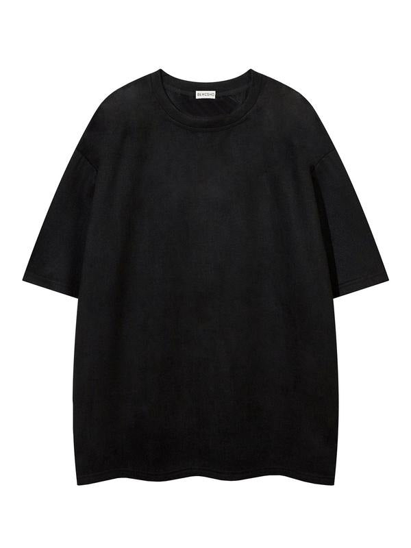 Men's Short Sleeve Tee, Loose Casual Comfy Round Neck T-shirt for Summer, Fashion Men's Top for Daily Wear Hoodie, Sweatshirt