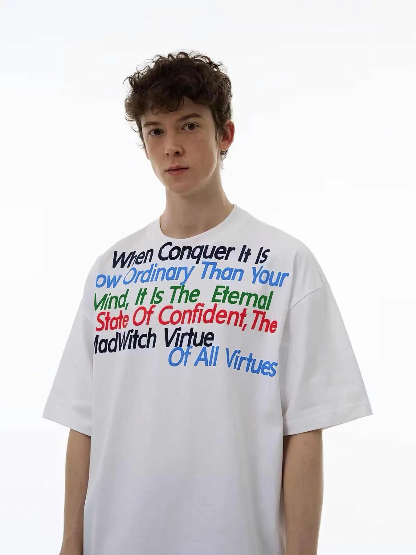 Men's Slogan Print Round Neck Tee, Loose Casual Fashion Short Sleeve T-Shirt for Summer, Men's Top for Daily Wear style...