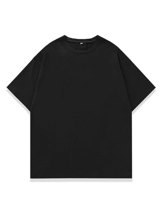 Men's Solid Short Sleeve Tee, Regular Fit Casual Comfy Round Neck T-Shirt for Summer, Fashion Men's Top for Daily Wear