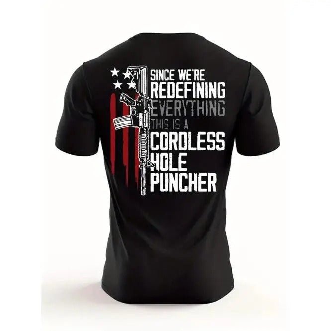 Men's Summer Regular Fit Gun Graphic Short Sleeve Fashion Casual T-Shirt Made in USA Hoodie, Sweatshirt | UrbanDripWear.com