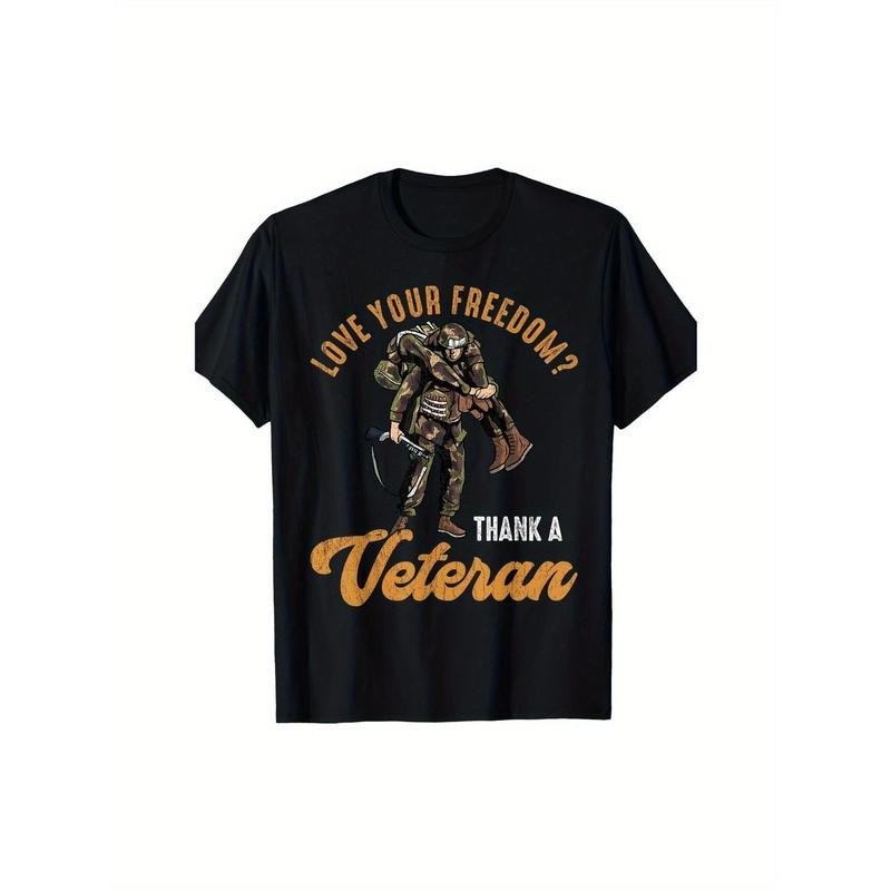 Men's Women's Patriotic Veterans Memorial Day T-Shirt