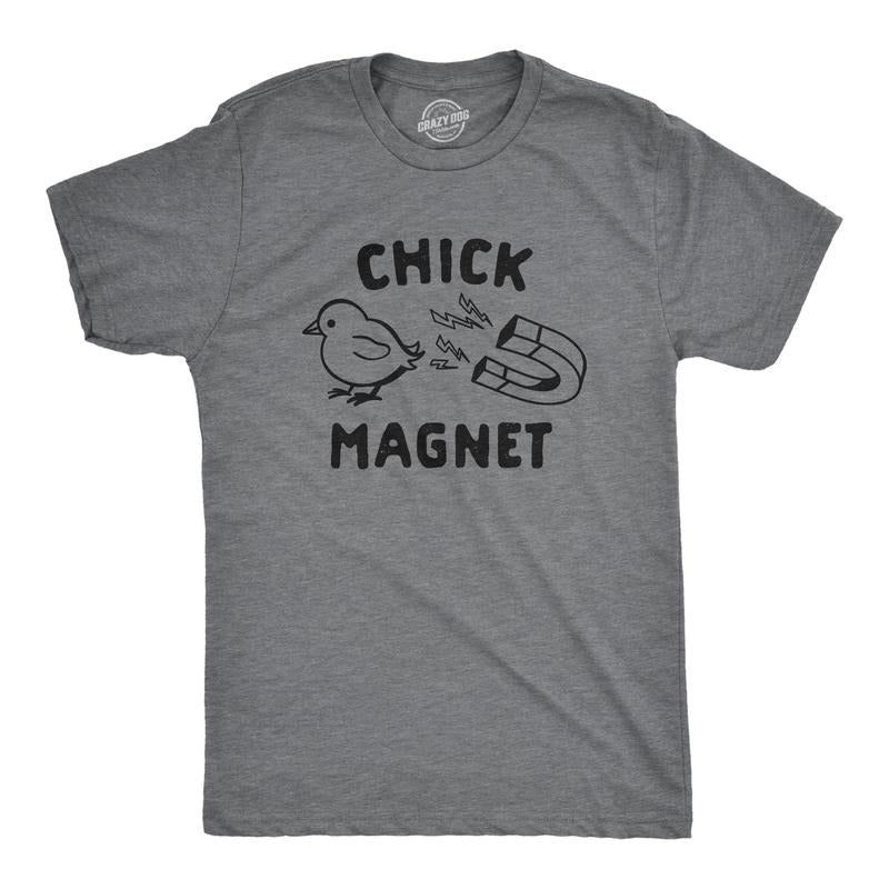 Mens Chick Magnet T Shirt Funny Easter Sunday Baby Chick Holiday Novelty Tee Mens Funny T Shirts Cool Tees Soft Stylish...