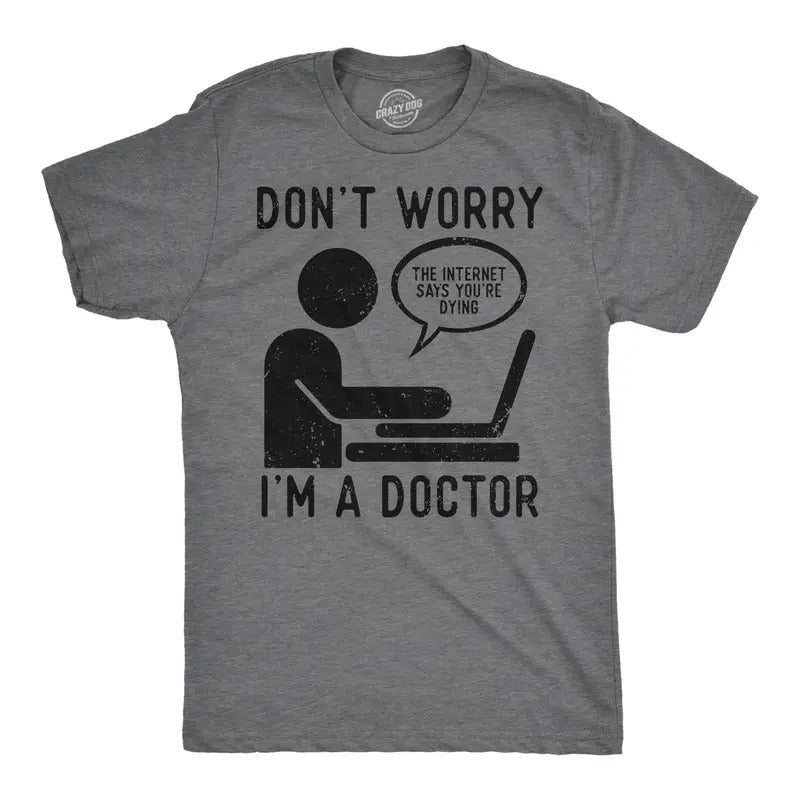 Mens Funny T Shirts Dont Worry Im A Doctor Sarcastic Graphic Tee for Men Mens Funny T Shirts Cool Tees Soft Stylish...