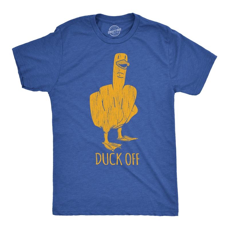Mens Funny T Shirts Duck Off Sarcastic Middle Finger Graphic Tee For Men Mens Funny T Shirts Cool Tees Soft Stylish...