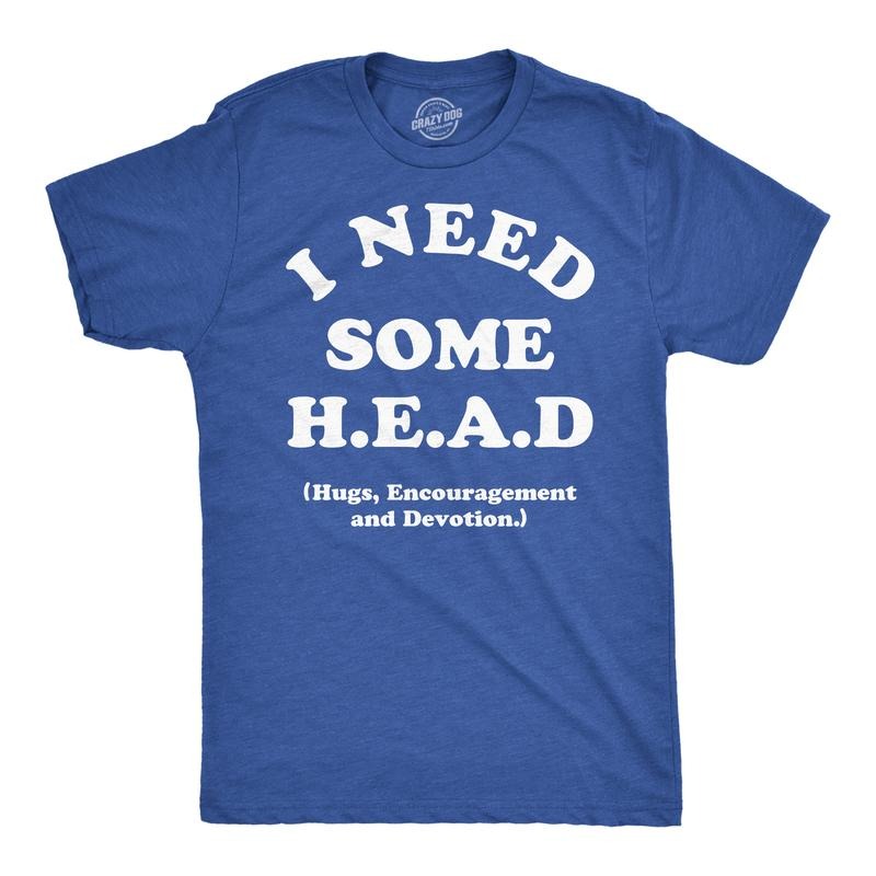 Mens Funny T Shirts I Need Some Head Hugs Encouragement And Devotion Sarcastic Novelty Tee For Men Mens Funny T Shirts...