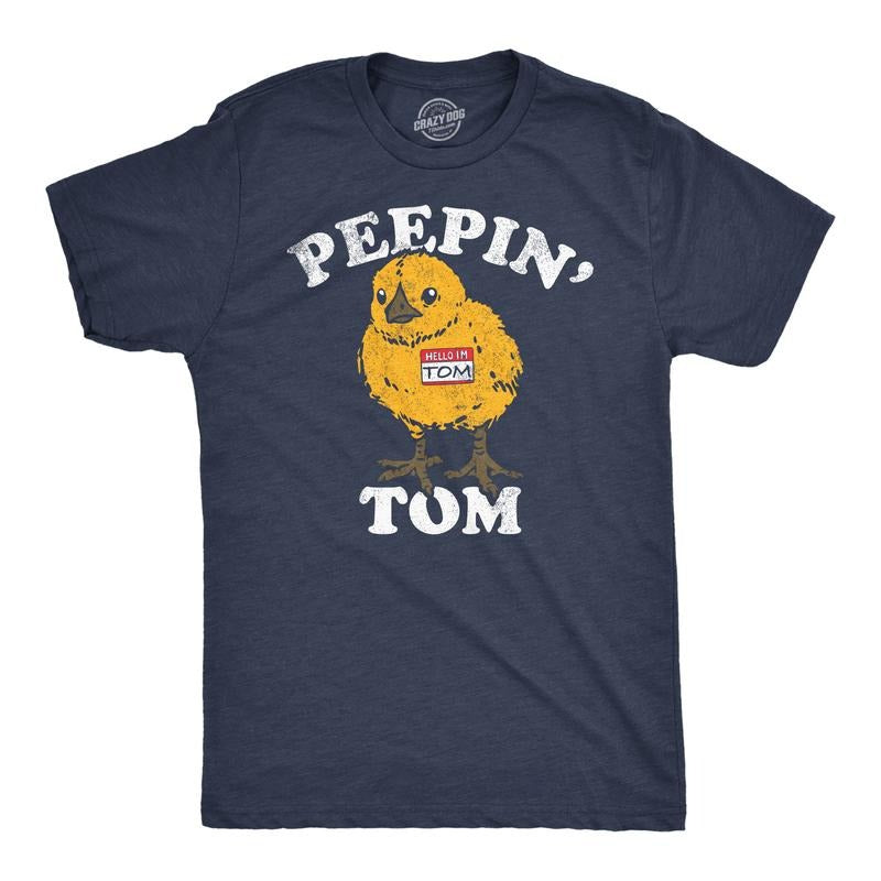 Mens Funny T Shirts Peepin Tom Sarcastic Graphic Tee For Men Mens Funny T Shirts Cool Tees Soft Stylish Casual Menswear...