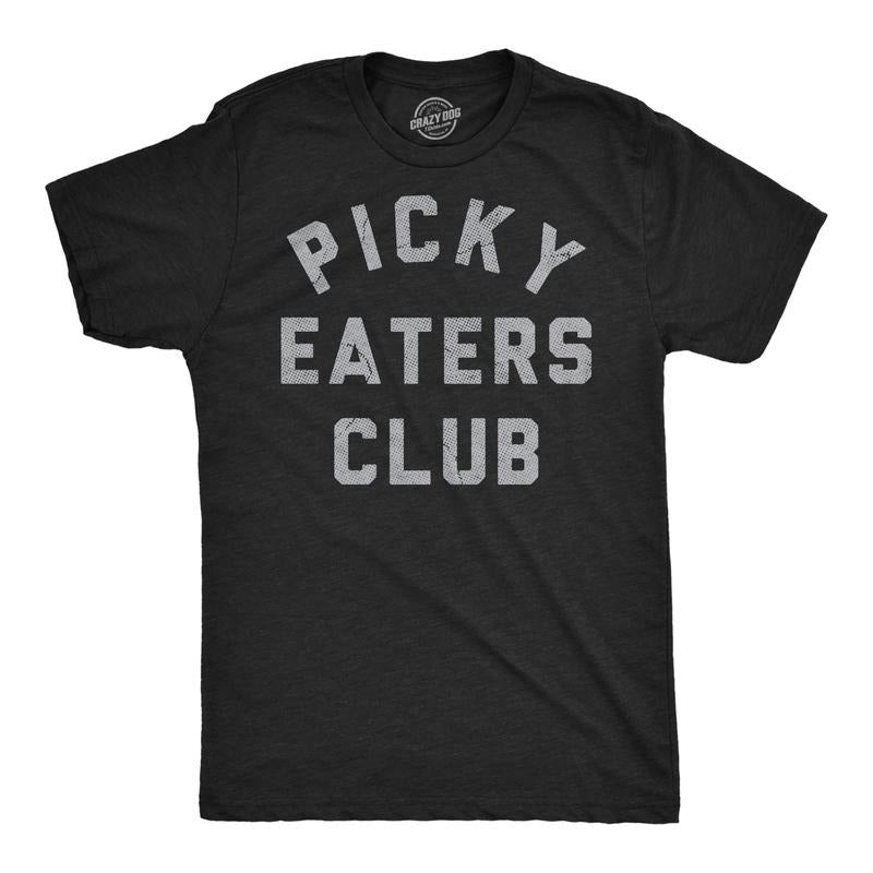 Mens Funny T Shirts Picky Eaters Club Sarcastic Food Graphic Novelty Tee For Men Mens Funny T Shirts Cool Tees Soft...