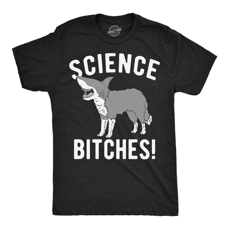 Mens Funny T Shirts Science Bitches Sarcastic Graphic Tee For Men Mens Funny T Shirts Cool Tees Soft Stylish Casual...