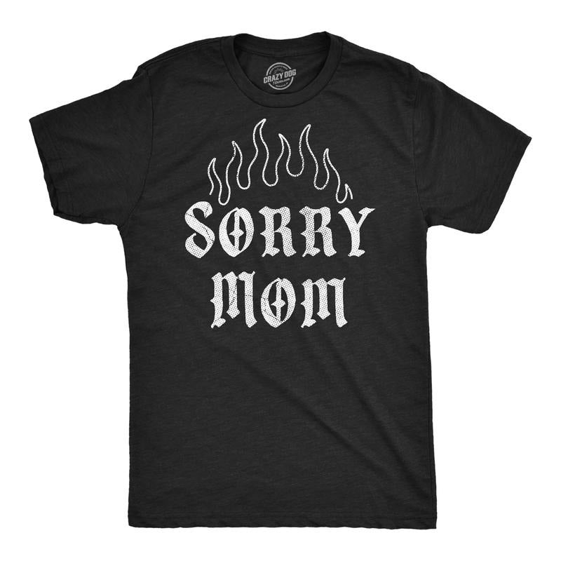 Mens Funny T Shirts Sorry Mom Sarcastic Tattoo Graphic Novelty Tee For Men Mens Funny T Shirts Cool Tees Soft Stylish...