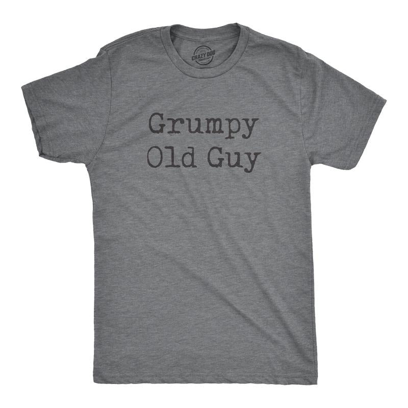 Mens Grumpy Old Guy T Shirt Funny Sarcastic Fathers Day Tee Mens Funny T Shirts Cool Tees Soft Stylish Casual Menswear...