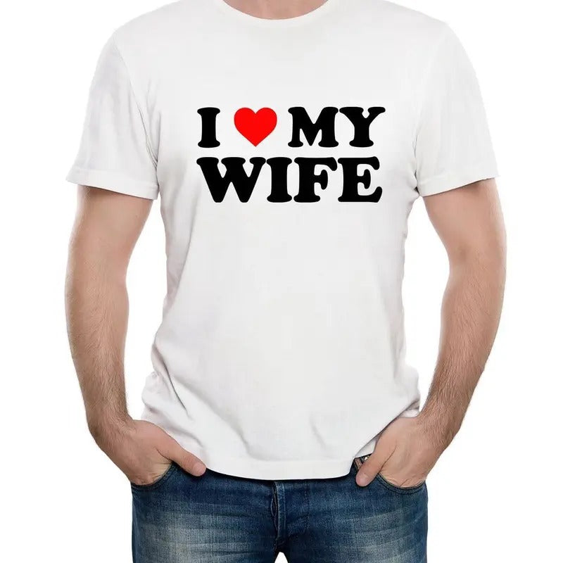Mens I Love My Wife T-Shirt Funny Stalker Anniversary Gift Cute Hoodie, Sweatshirt | UrbanDripWear.com
