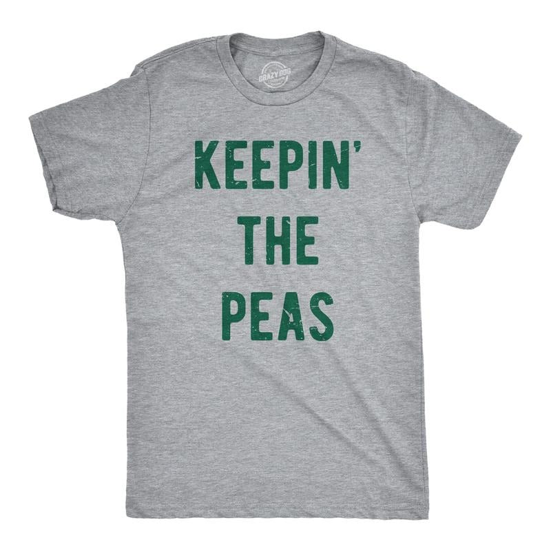 Mens Keepin The Peas T Shirt Funny Thanksgiving Dinner Family Peace Joke Tee For Guys Hoodie, Sweatshirt | UrbanDripWear.com