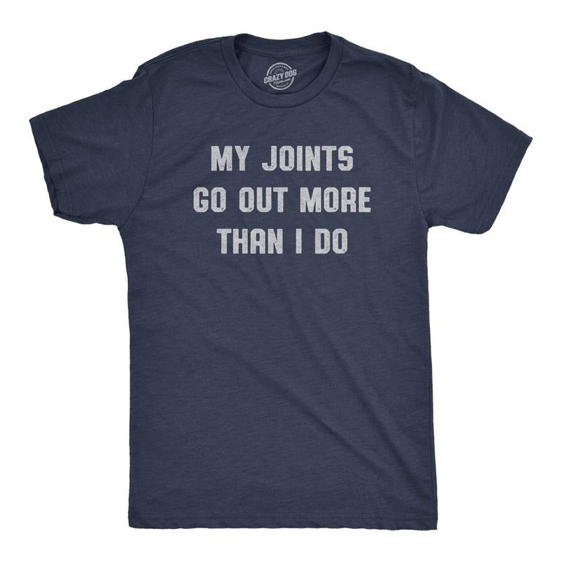 Mens My Joints Go Out More Than I Do T Shirt Funny 420 Introverted Weed Smoking Tee For Guys Hoodie, Sweatshirt