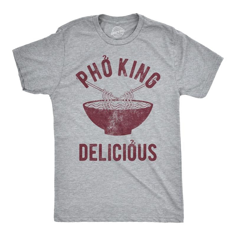 Mens Pho King Delicious T shirt Funny Sarcastic Saying Tee Adult Humor Nerdy Mens Funny T Shirts Cool Tees Soft Stylish...