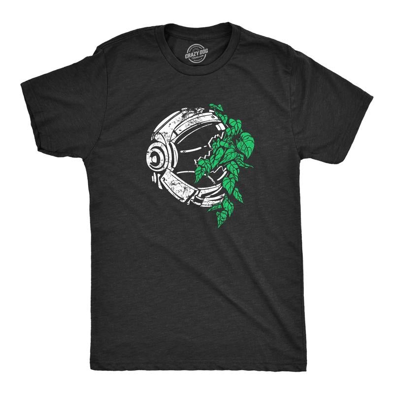 Mens Plant Astronaut T Shirt Funny Cool Space Explorer Nature Lover Tee For Guys Mens Funny T Shirts Cool Tees Soft...