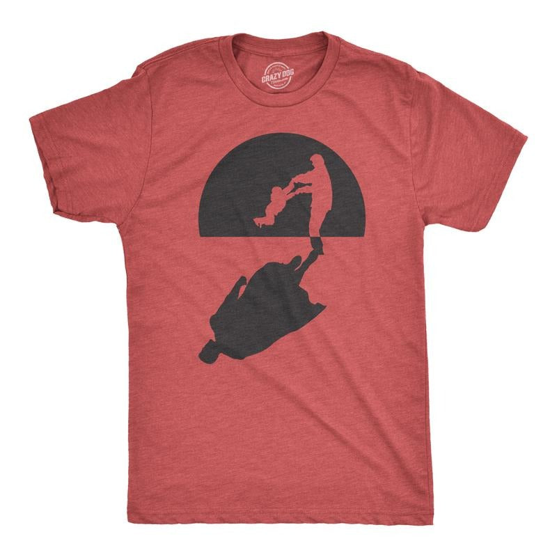Mens Super Dad Shadow Funny T Shirt Novelty Vintage Fathers Day Hero T shirt Mens Funny T Shirts Cool Tees Soft Stylish...