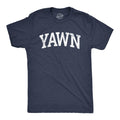 Mens Yawn T Shirt Funny Silly Sleepy Tired Exhaustion Joke Tee For Guys Mens Funny T Shirts Cool Tees Soft Stylish Casual Menswear Funny Sarcastic Short Sleeve Novelty Tees for Guys Navy -