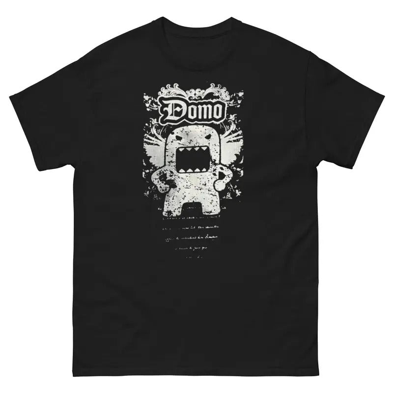 Mens domo t shirt grunge scene emo hot topic Cyber y2k skull Affliction Style plain y2k Menswear Underwear Hoodie, Sweatshirt