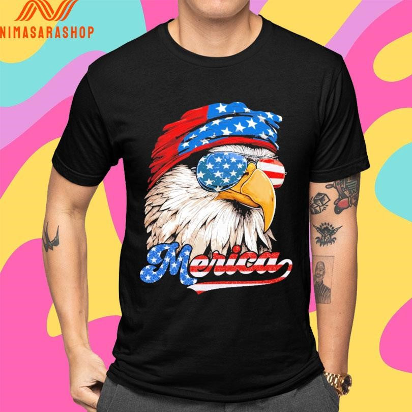 Merica Eagle Patriotic Eagle American Shirts