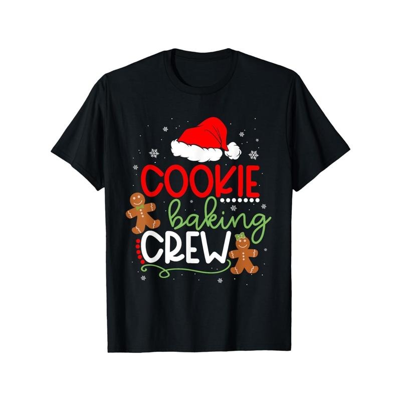 Merry Christmas Cookie Baking Crew Ginger Santa Pajamas Xmas men T-Shirt made in usa Hoodie, Sweatshirt | UrbanDripWear.com