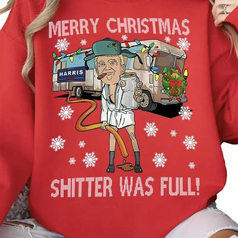 Merry Christmas For Trump Shirt, Trump Won Get Over It Shirt Sweatshirt Hoodie For Women Men | UrbanDripWear.com